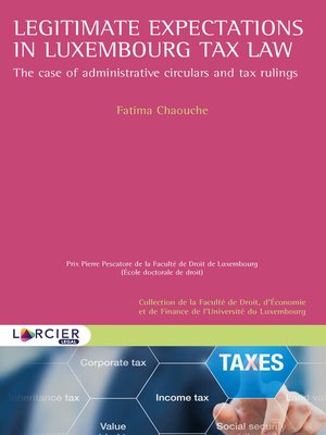 cover image of Legitimate expectations in Luxembourg tax law